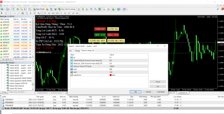 Công Cụ đóng close all BUY - close all order mt4 